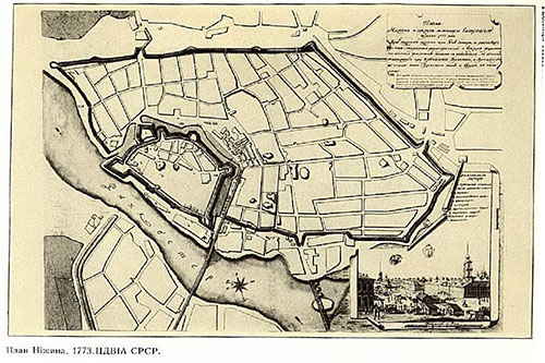 План г. Нежина. 1773 г.