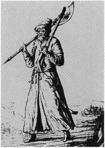 Стрелец. Рисунок из альбома Эрика Пальмквиста. 1674 г.